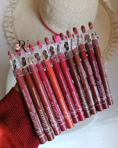 Flormar 12 Matte Lip Pencils: Long-Lasting, Precise Definition