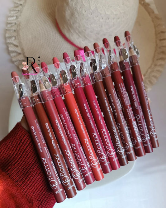 Flormar 12 Matte Lip Pencils: Long-Lasting, Precise Definition