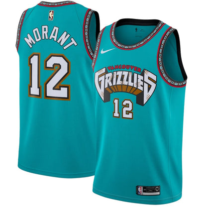 Men's Memphis Grizzlies Ja Morant Nike Green 2019/20 Hardwood Classics Swingman Player Jersey