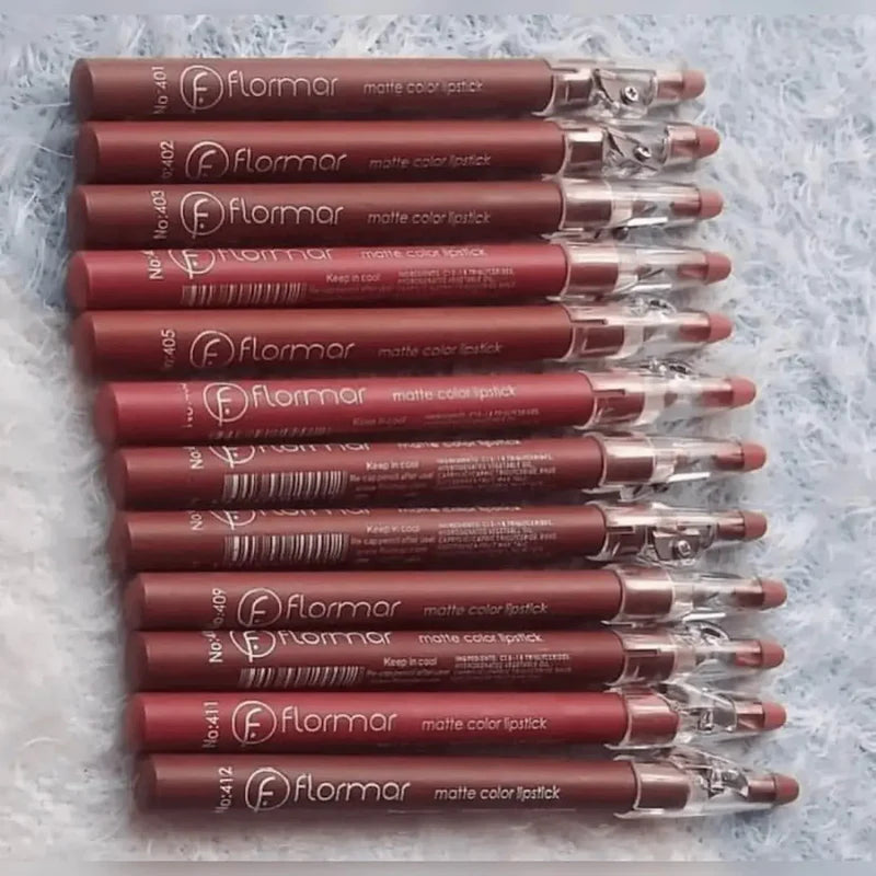 Flormar 12 Matte Lip Pencils: Long-Lasting, Precise Definition