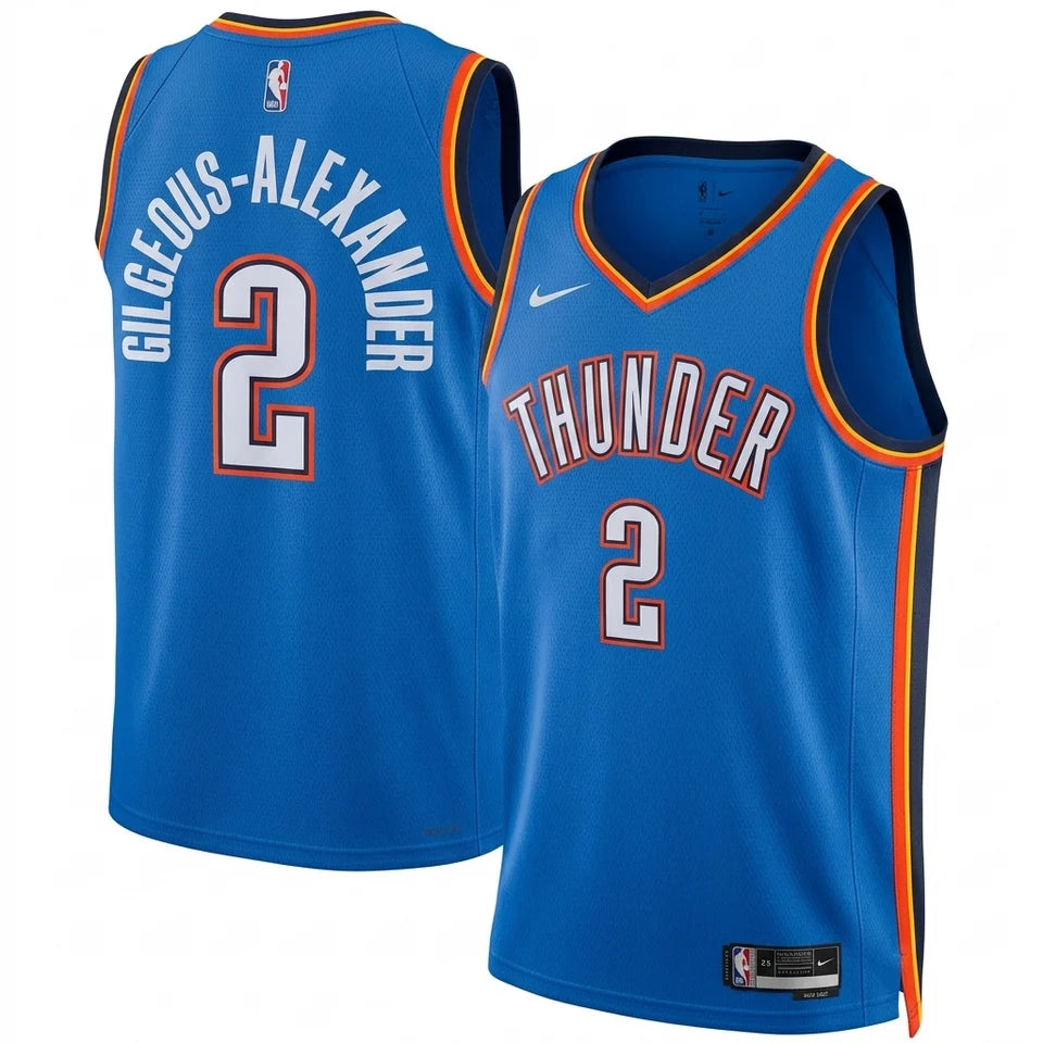 Oklahoma City Thunder Shai Gilgeous-Alexander Blue Swingman Jersey – Icon Edition