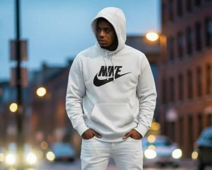 Men's Fleece Printed Hoodie