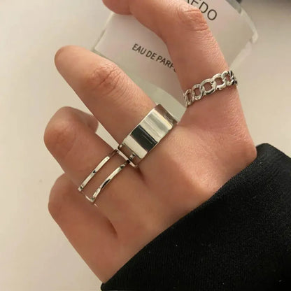 Adjustable Rings Set Pack Of 3