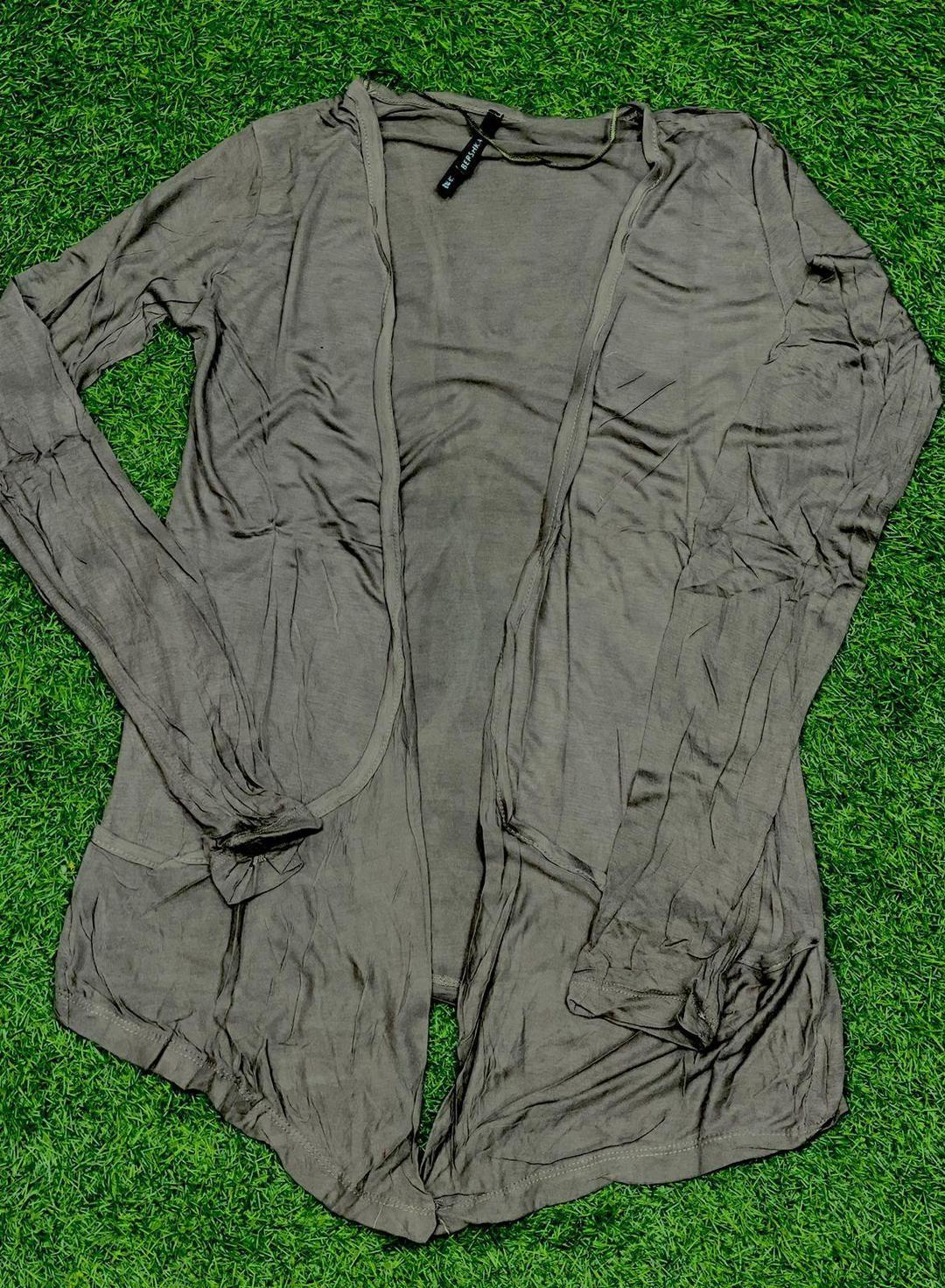 1 Pc Women's Stitched Plain Overcoat