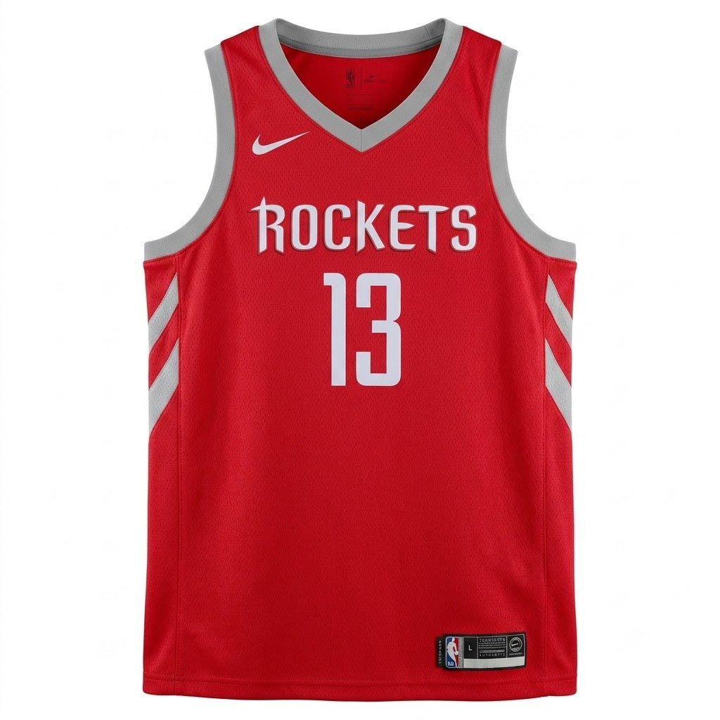 Men's Houston Rockets James Harden Nike Red Swingman Jersey - Icon Edition