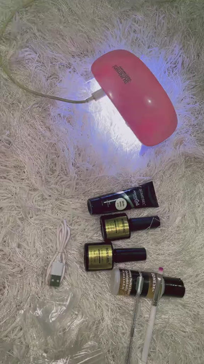 Nail Art UV Quick Extension Poly Gel Nail Kit 8 in 1