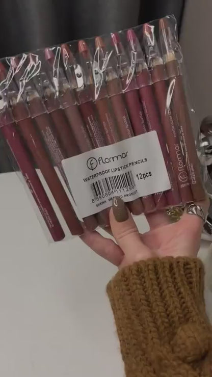 Flormar 12 Matte Lip Pencils: Long-Lasting, Precise Definition
