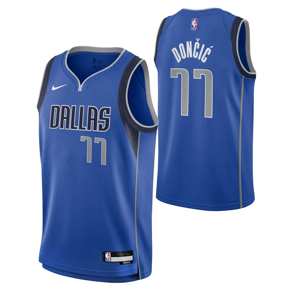 Luka Doncic #77 Dallas Mavericks Nike Swingman NBA Jersey Blue