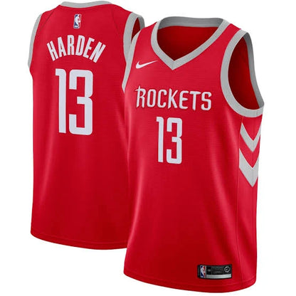 Men's Houston Rockets James Harden Nike Red Swingman Jersey - Icon Edition